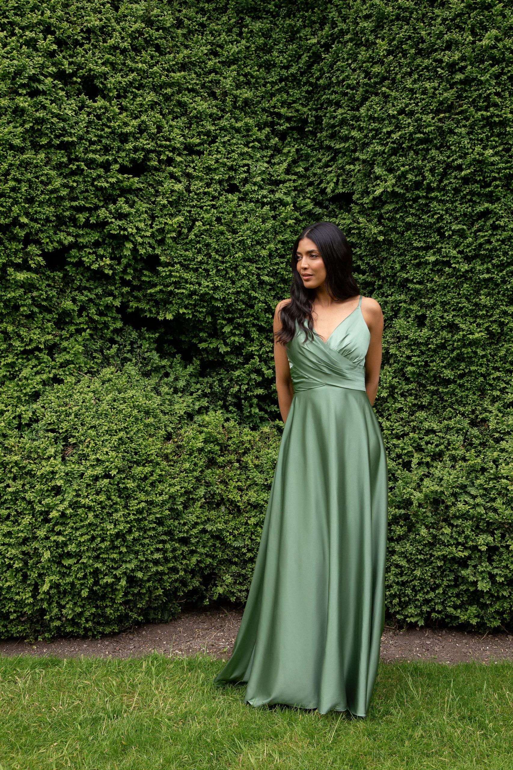 WN3008 bridesmaid dress in Sage