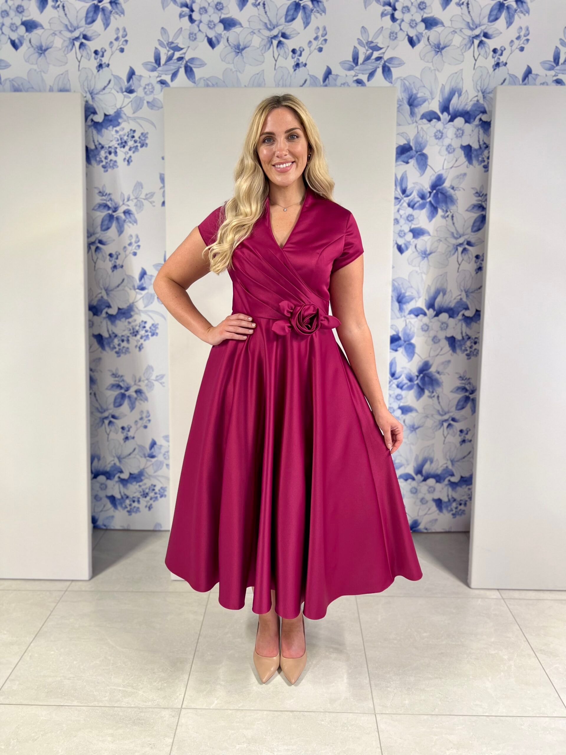 RDAD1191 mother of the bride outfit in Plum