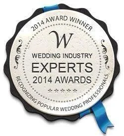 Wedding Industry Experts 2014 award winner rosette
