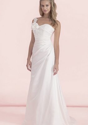 single strap wedding dress